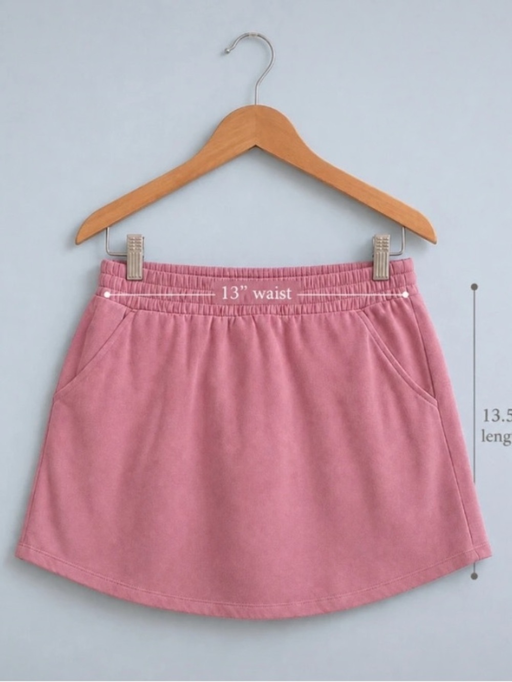 art class Pink Elastic-Waist Pocket Skort